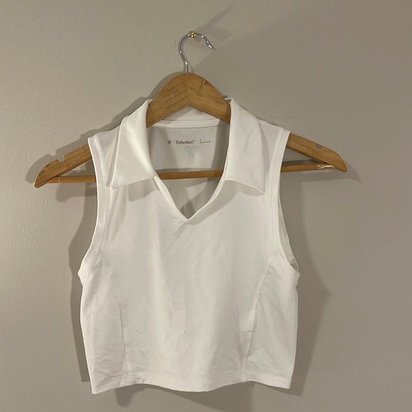 TNA Tops - TNA Aritzia Collared Crop Tank
